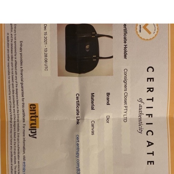 Authentic Vintage Christian Dior Canvas Bag - Picture 4 of 10